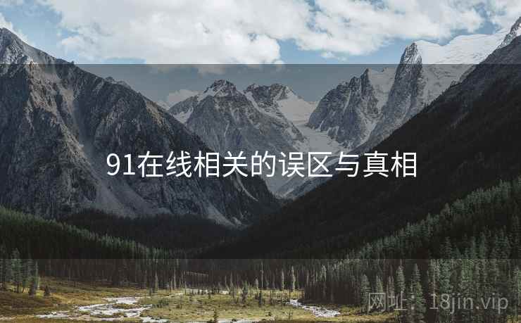 91在线相关的误区与真相  第2张