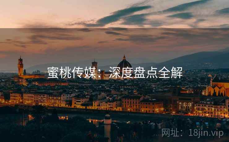 蜜桃传媒：深度盘点全解  第1张