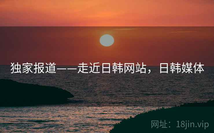 独家报道——走近日韩网站，日韩媒体  第1张