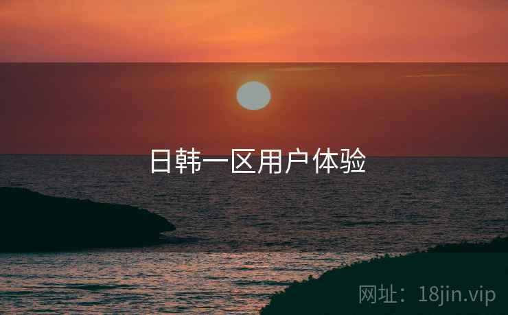 日韩一区用户体验  第1张