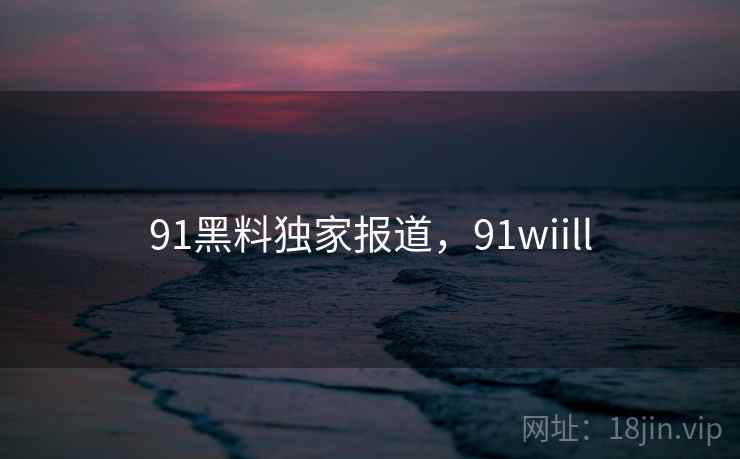 91黑料独家报道，91wiill  第2张