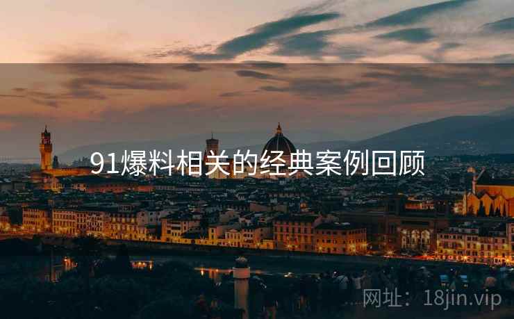 91爆料相关的经典案例回顾  第1张