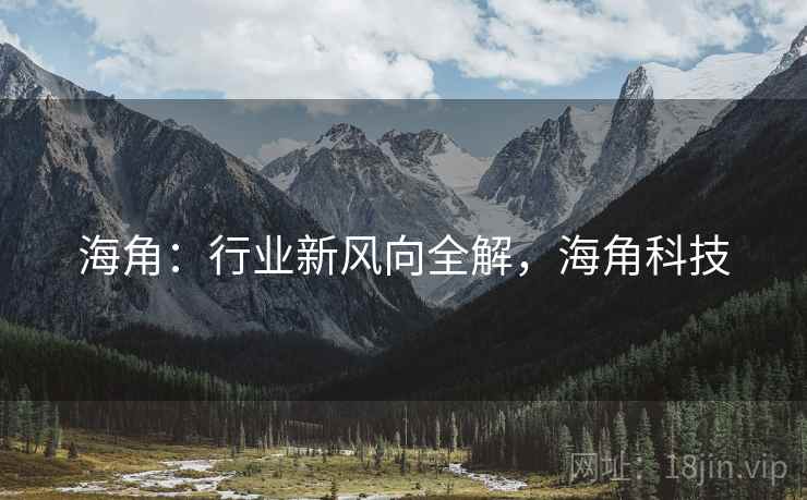 海角：行业新风向全解，海角科技  第1张