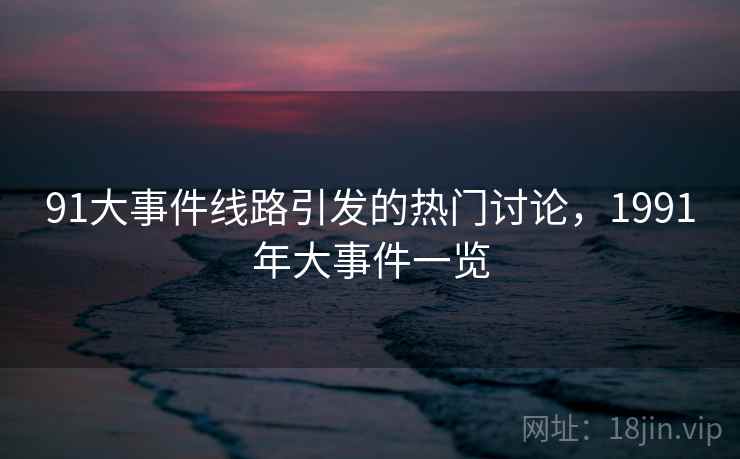 91大事件线路引发的热门讨论，1991年大事件一览  第2张