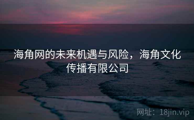 海角网的未来机遇与风险，海角文化传播有限公司  第1张