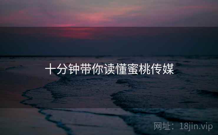 十分钟带你读懂蜜桃传媒  第2张