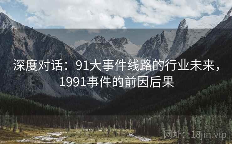 深度对话：91大事件线路的行业未来，1991事件的前因后果  第1张