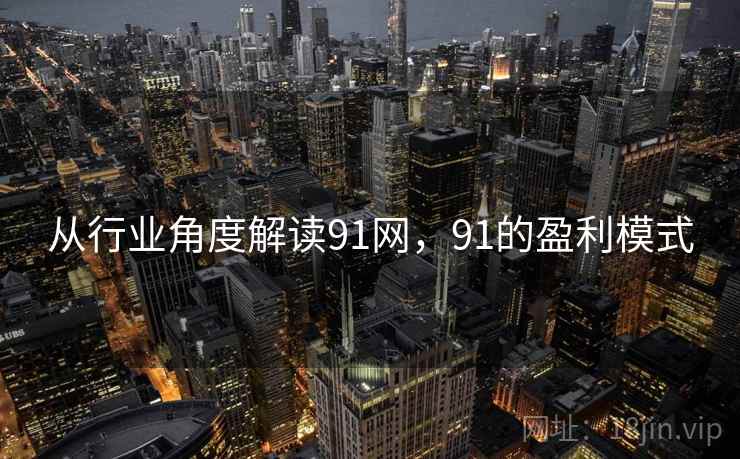 从行业角度解读91网，91的盈利模式  第1张
